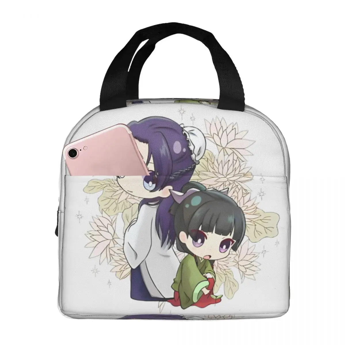 

Maomao Jinshi Anime Insulated Lunch Bags Cooler Bag Lunch Container The Apothecary Diaries Large Tote Lunch Box Food Handbags