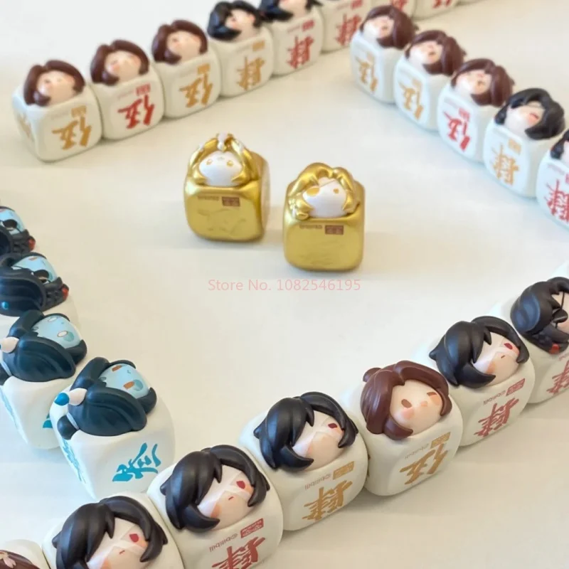 ลูกเต๋าลิงหลงแท้จากสวรรค์ พร้อมถุงตาบอด Xie Lian Hua San Lang Tai Zi Yuechen ของเล่นโมเดลจิ๋วสุดน่ารัก ของขวัญเซอร์ไพรส์