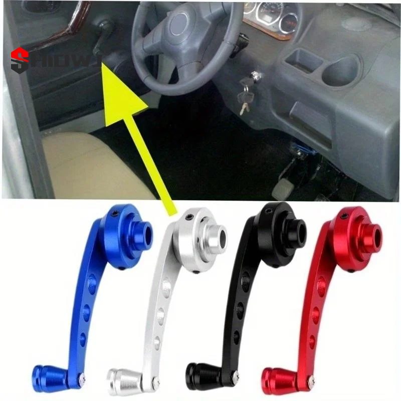 2Pcs Universal Car Window Rocking Handle Riser Winder Aluminum Alloy Winder Handle Crank Riser Kit Universal Replacement