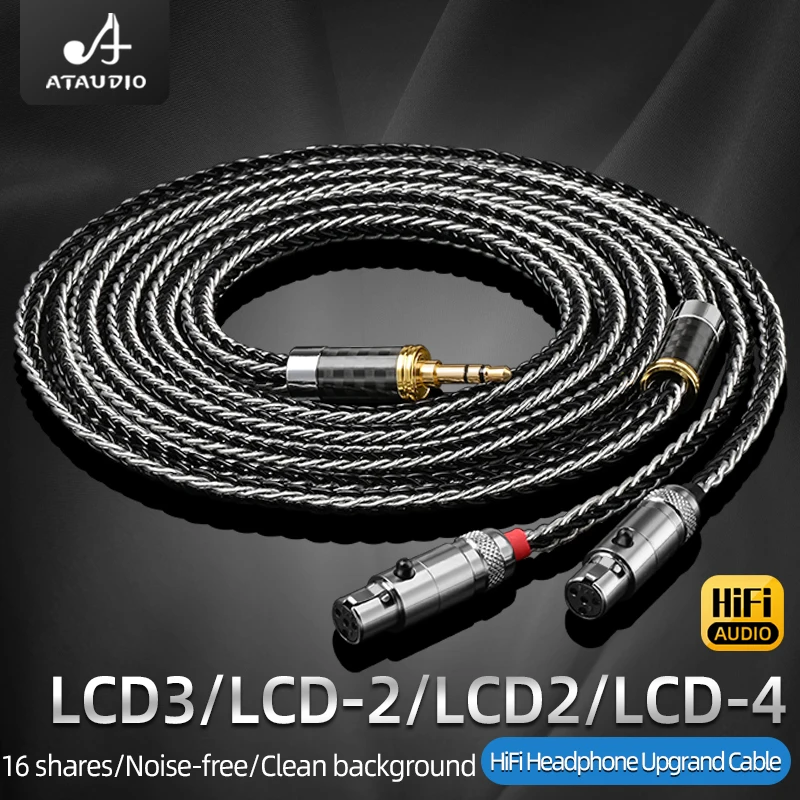 

HiFi 3,5 мм к Mini 2XLR Сбалансированный кабель для обновления наушников для наушников для LCD 3 LCD-2 LCD2 LCD-4