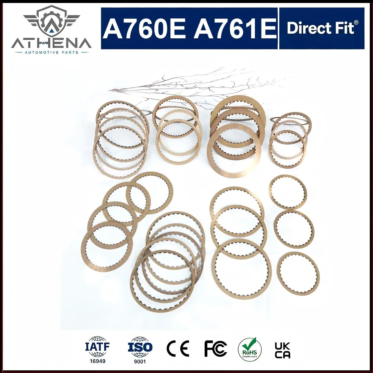 A760E A761E Transmission Clutch Friction Plate Kit Fix Slip Burn Harsh Shift Fit Toyota Crown Ridgeline 3.0L Gearbox