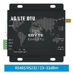 ZJ E840-DTU(4G-02E+4G Card) M2M Industrial 4G Wireless Modem Serial Network Server Wireless Data Transceiver GSM WCDMA LTE DTU