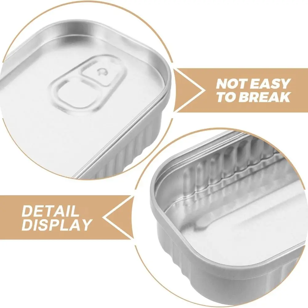 Portable Tinplate Metal Tin Box Compact Novelty Storage Box Vintage Jewelry Holder Travel