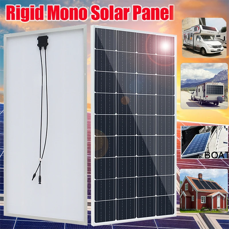 

3000W-6000W Rigid Solar Panel 18V Monocrystalline Silicon Waterproof Solar Panel Camping/Home/RV