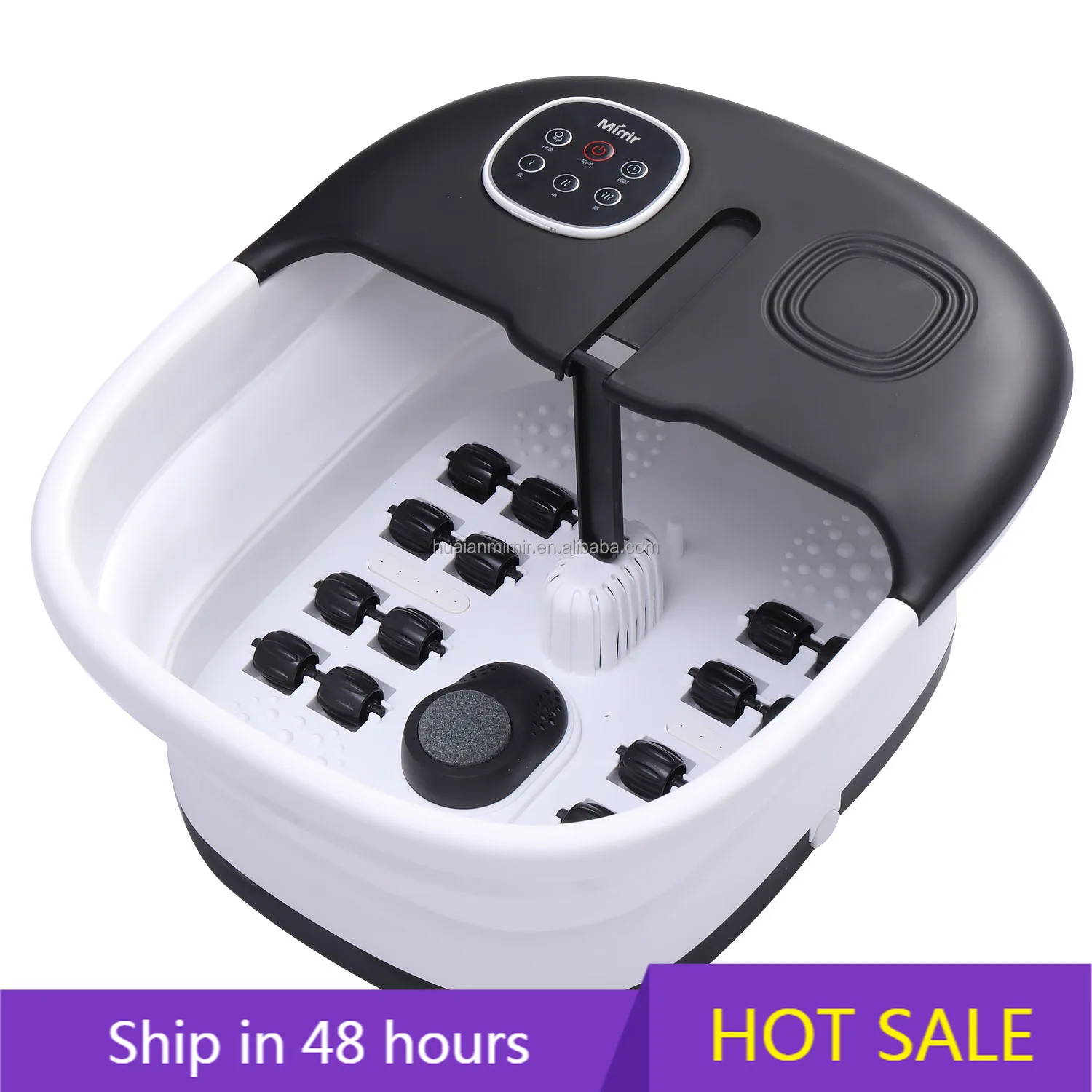 

YTYIN Electric Heating Water Jet Foot Spa Bath Massager Machine With Bubble Water Jet Massage Shiatsu Pumice Stone