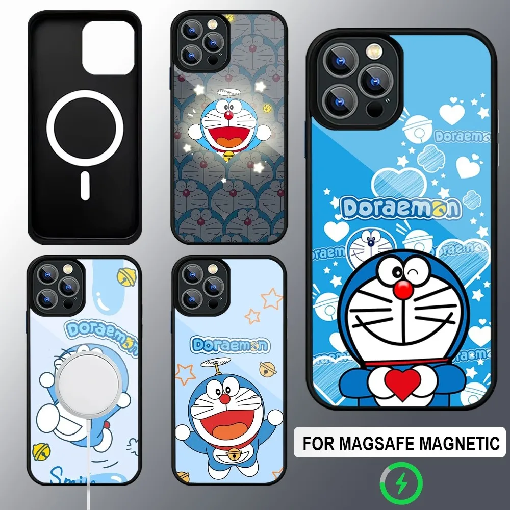 ANime D-Doraemon CUTE Phone Case Magsafe Wireless Charging Cases For IPhone 16 15 13 12 11 14 Pro Max Mini 8 Plus XS X XR