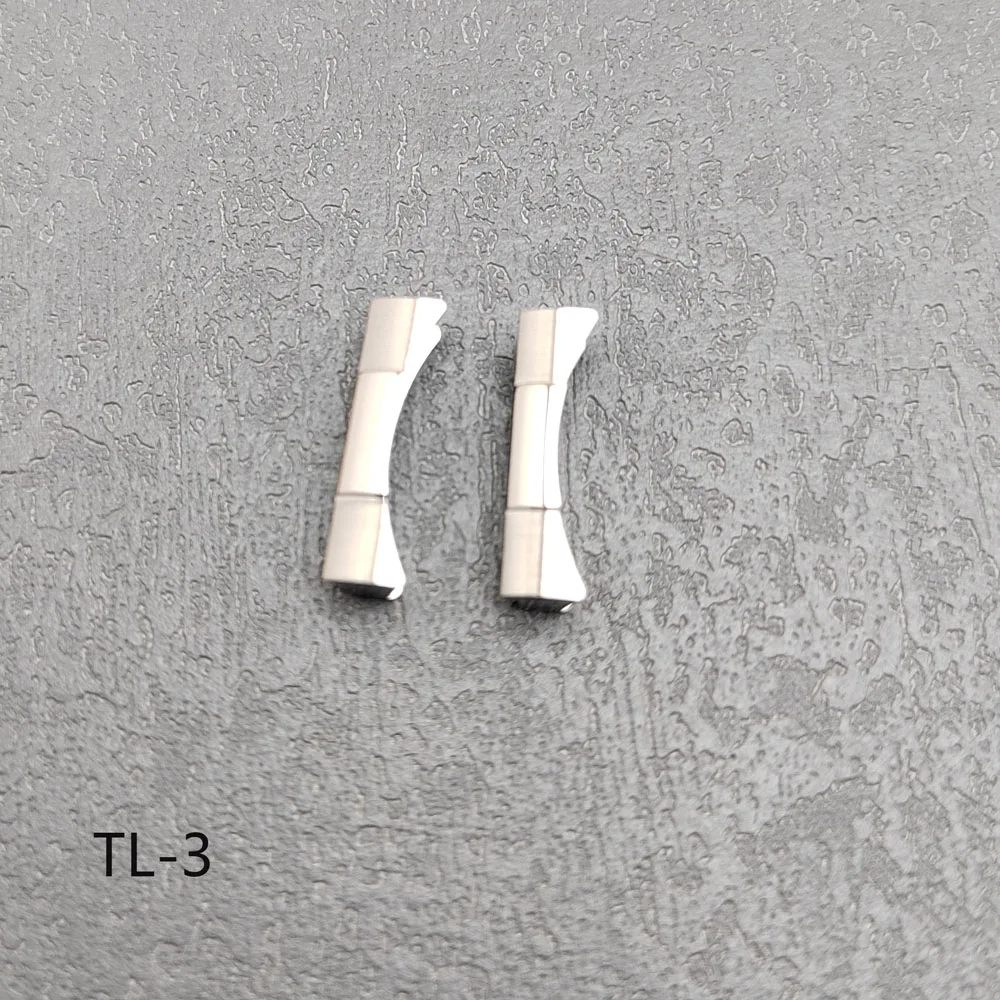 20mmラバーストラップ用カーブエンドリンク2個、VK63クォーツ時計またはNH35ダイビングウォッチストラップアクセサリー交換用エンドリンク