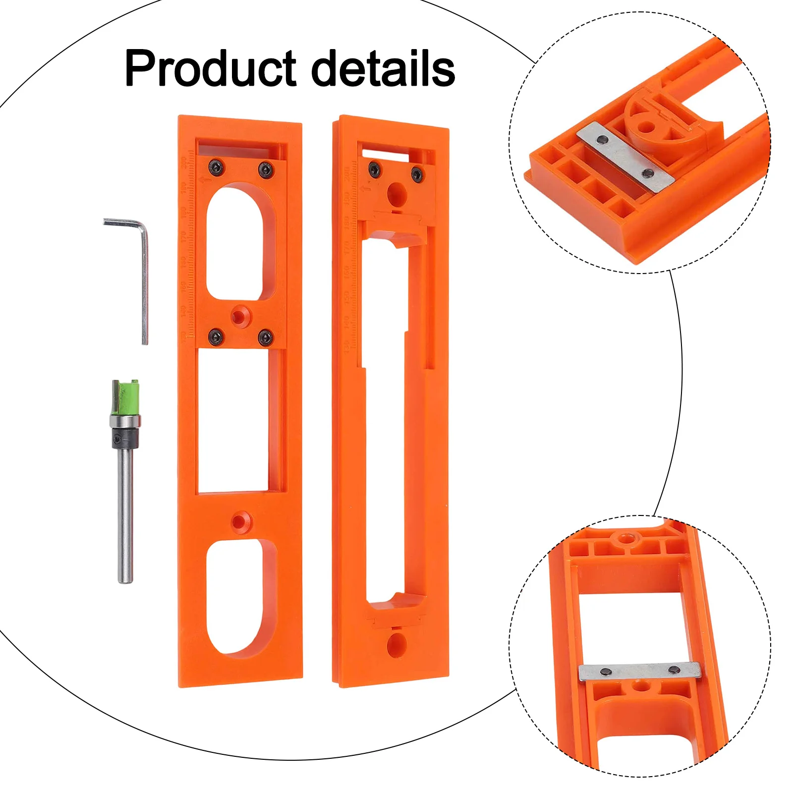 Hydraulic 3D Buffer Hinge Thickened Invisible Concealed Door Hinge With 90 Degree Automatic Closing And Slotting Tool For Woodwo
