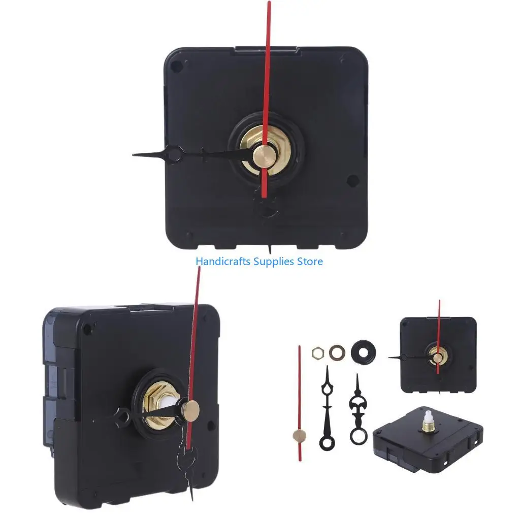R1WA Wall Clock Motor Movement Mechanisms Silent Battery Powered DIY Repair Parts Replacement with Short Hands