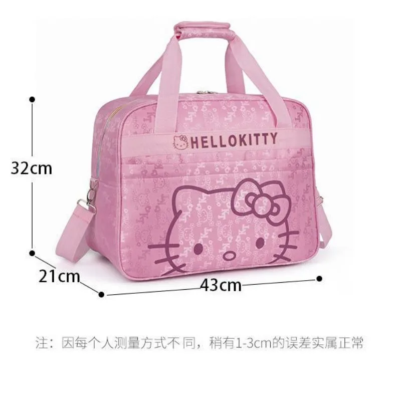 Hello Kitty Cartoon Creative Portable Shoulder Bag Cute Portable Large Capacity Multifunctional Travel Messenger Bag Mummy Bag