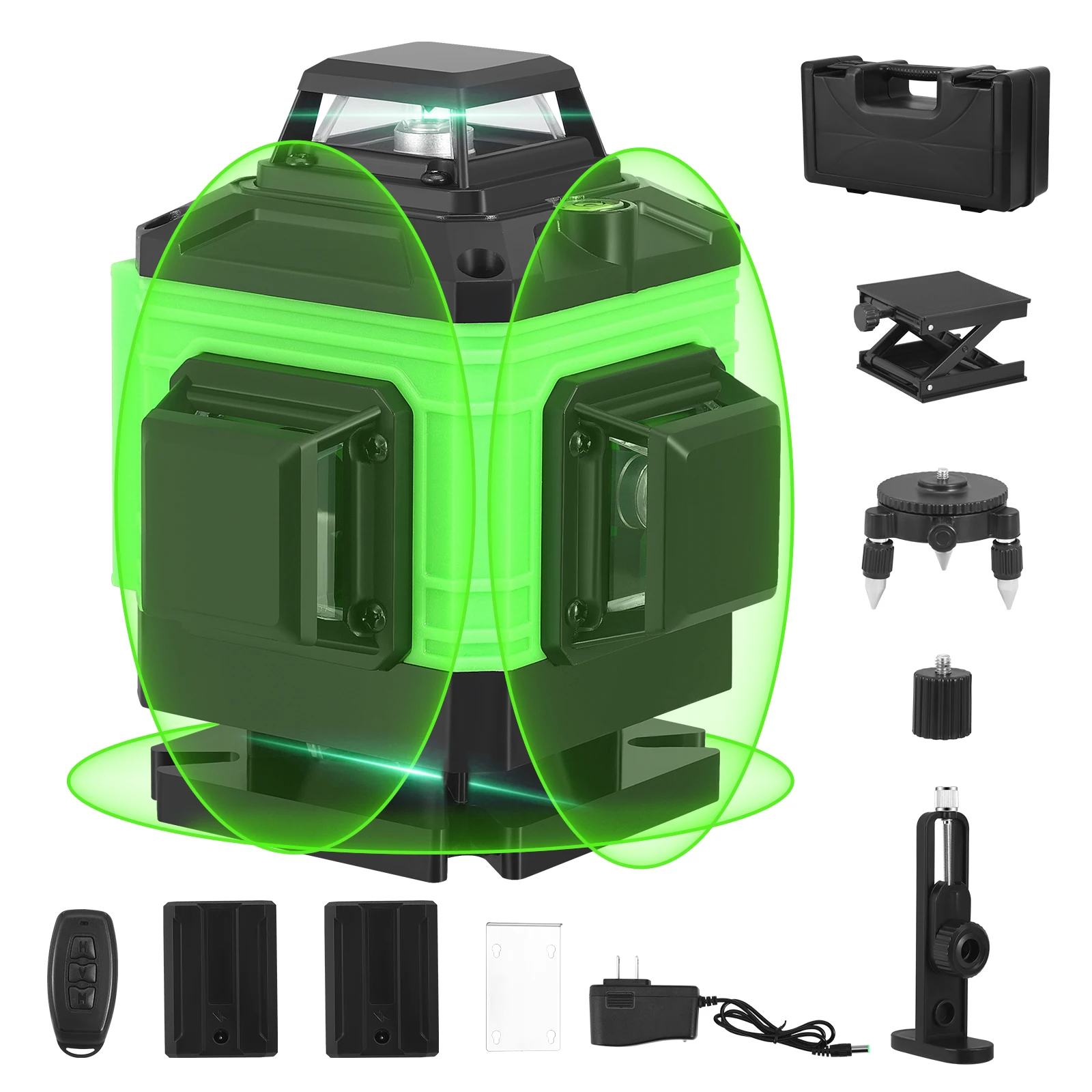 

16 Lines 4D Laser Level Green Line SelfLeveling 360 Horizontal And Vertical Super Powerful Laser Level Green Beam Laser Level