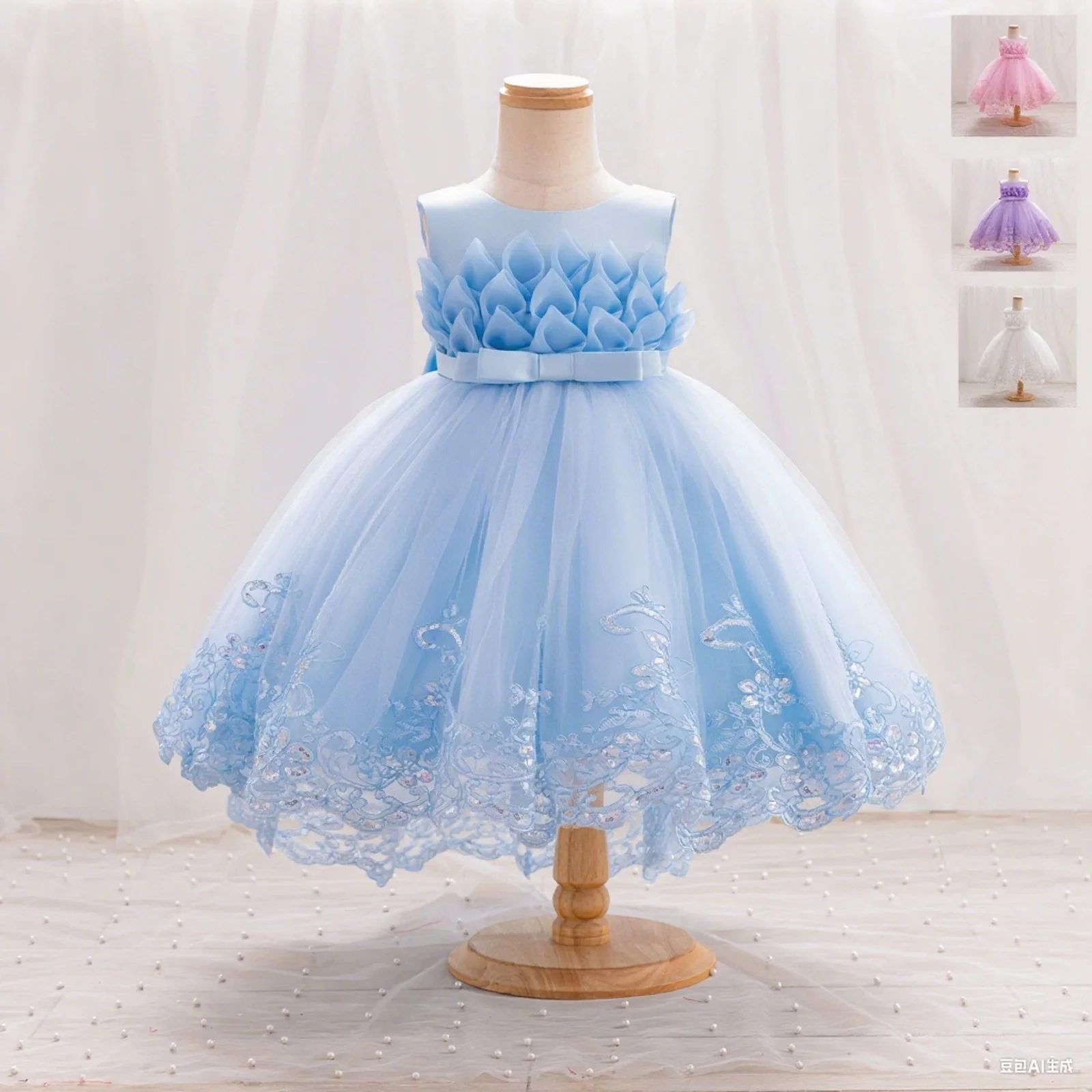 

Летнее платье принцессы для девочек, элегантный детский блестящий тюлевой костюм для выступлений для девочек, банкетное вечернее платье, подарок на Хэллоуин, день рождения