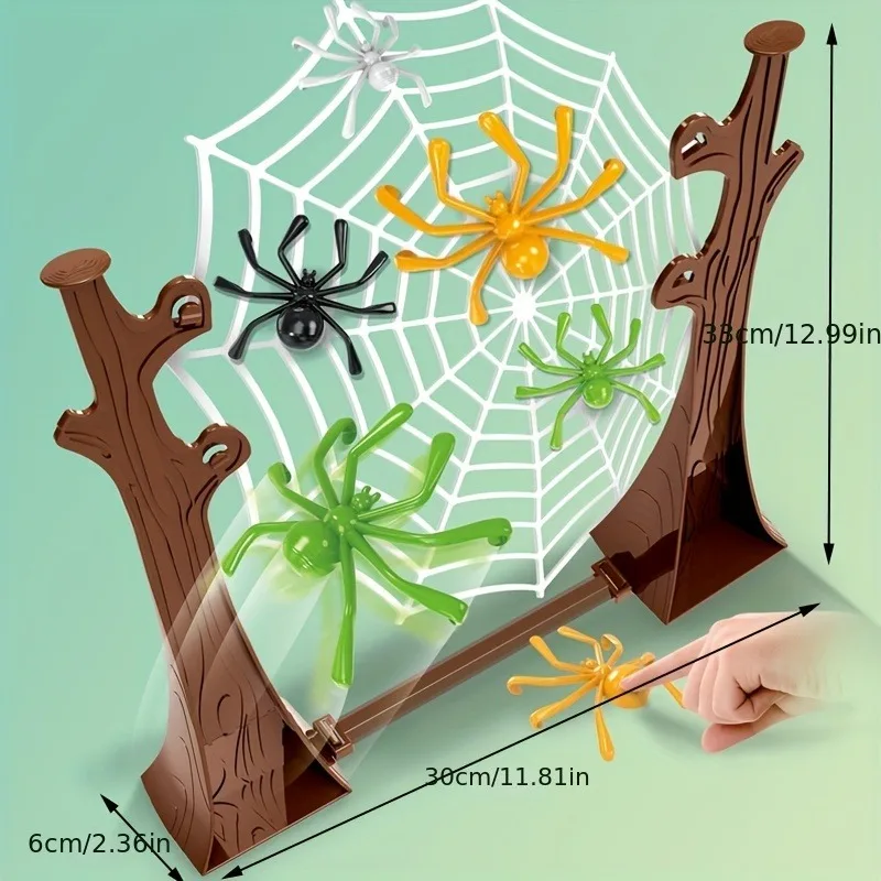 Bouncing Spider Game Spider Web Board Game Party Entertainment Parent-Child Interaction Bouncing Spider Web Hanging Game