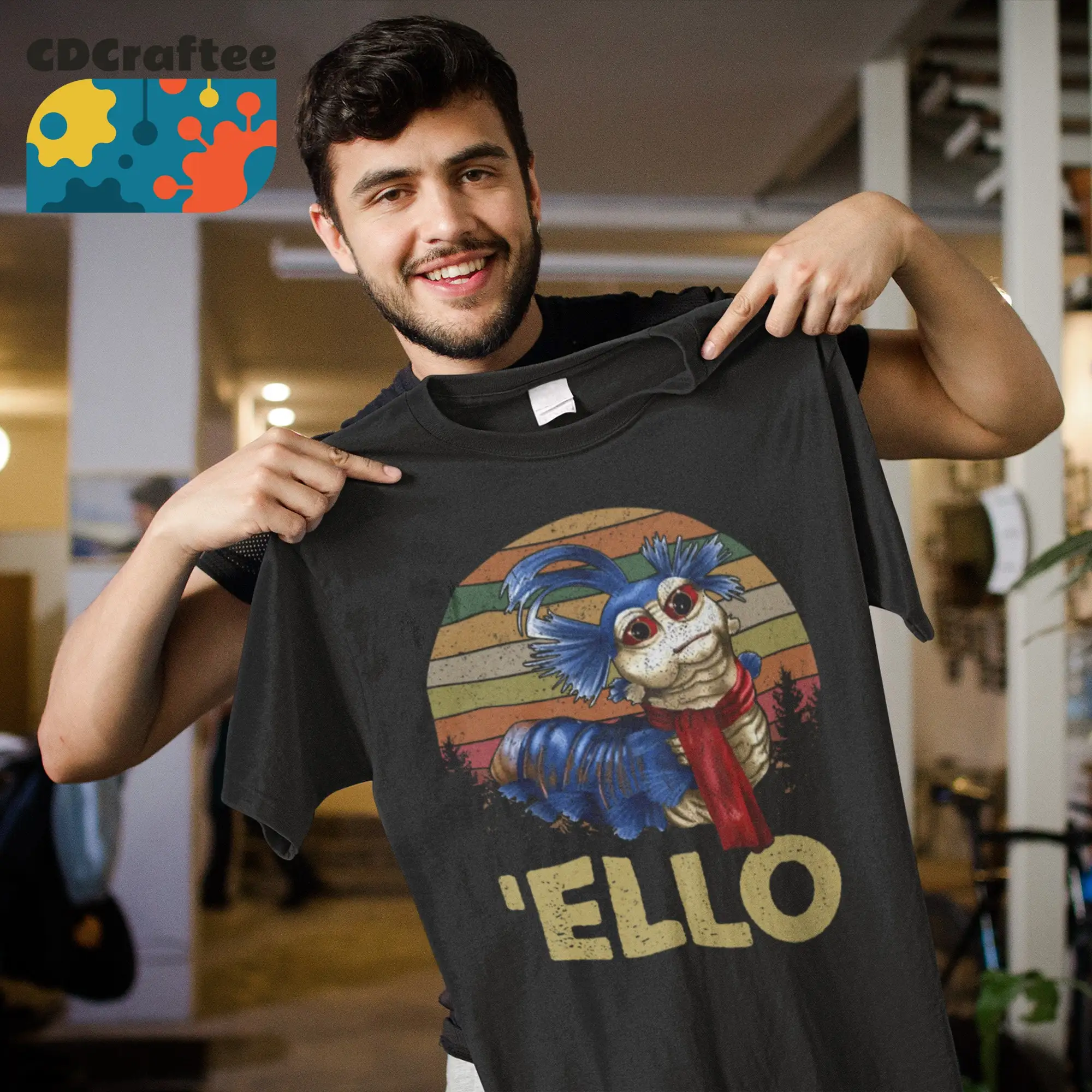 Ello Worm Labyrinth Vintage T-Shirt, Labyrinth , Labyrinth Ello Worm Shirt, Vintage Shirt