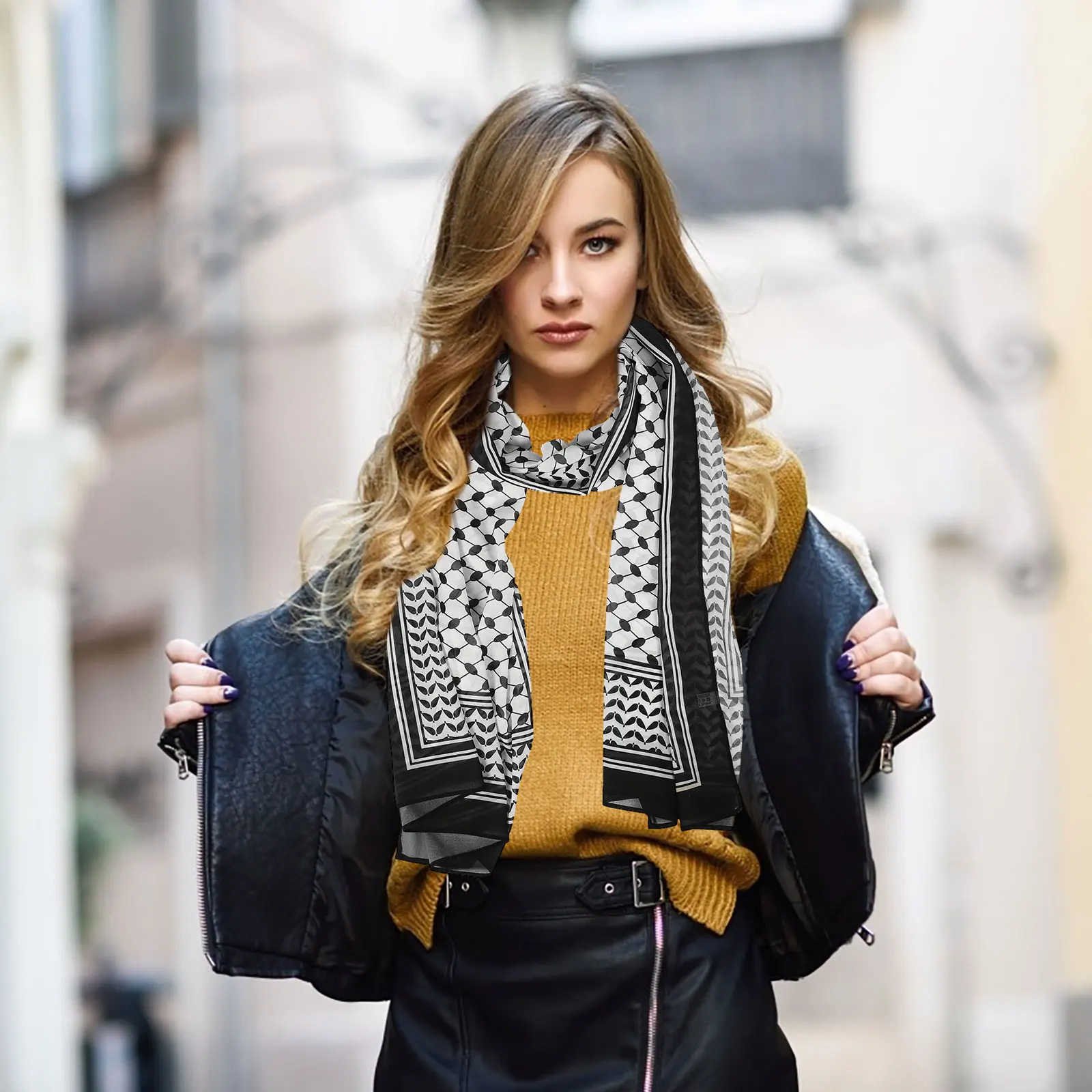

Vintage Chiffon Scarf Multifunctional Head Neck Wrap Middle Shawl For Women Travel Party Wedding Scarf