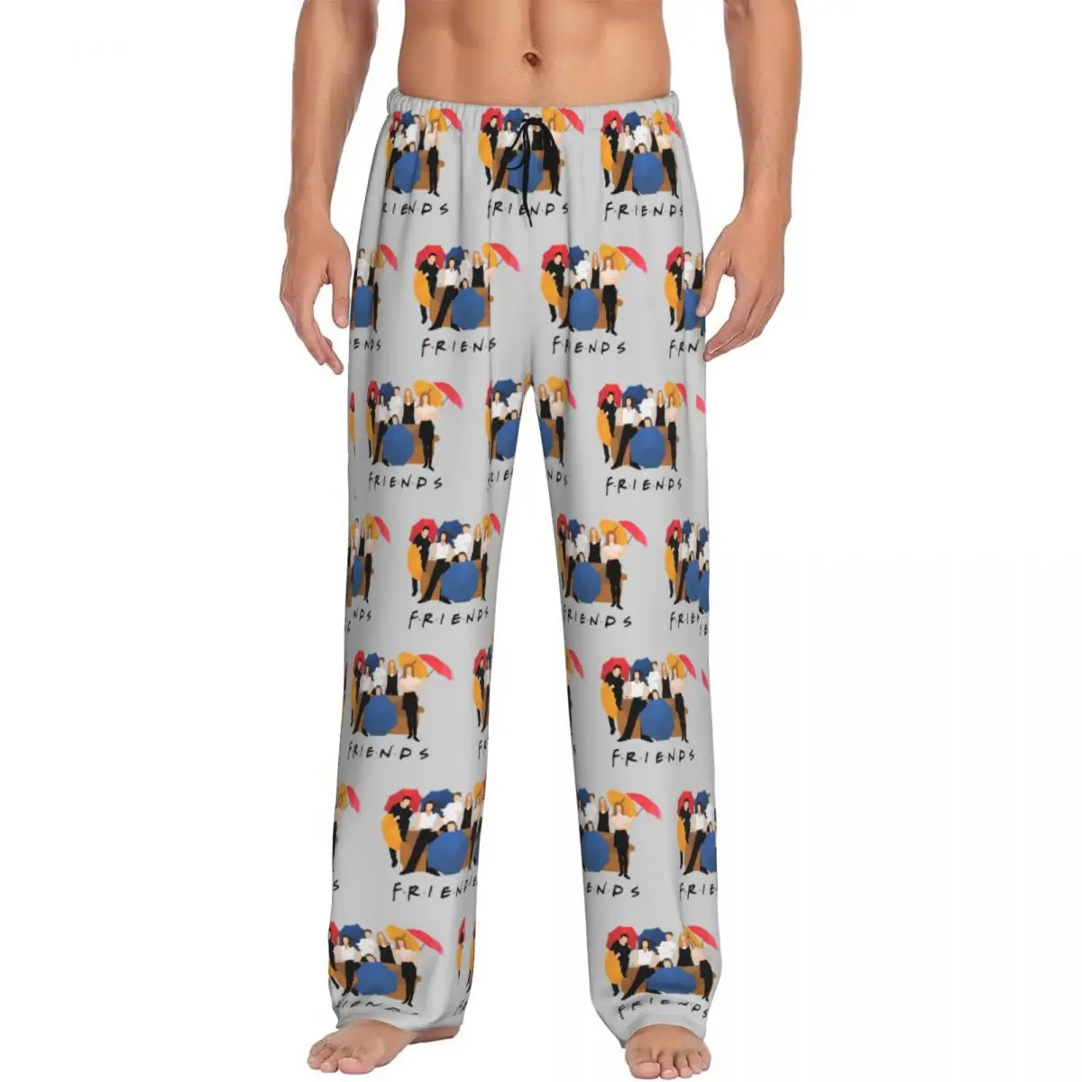 

Custom Men Friends Pajama Pants Printed Sitcom TV Show Sleep Sleepwear Bottoms with Pockets