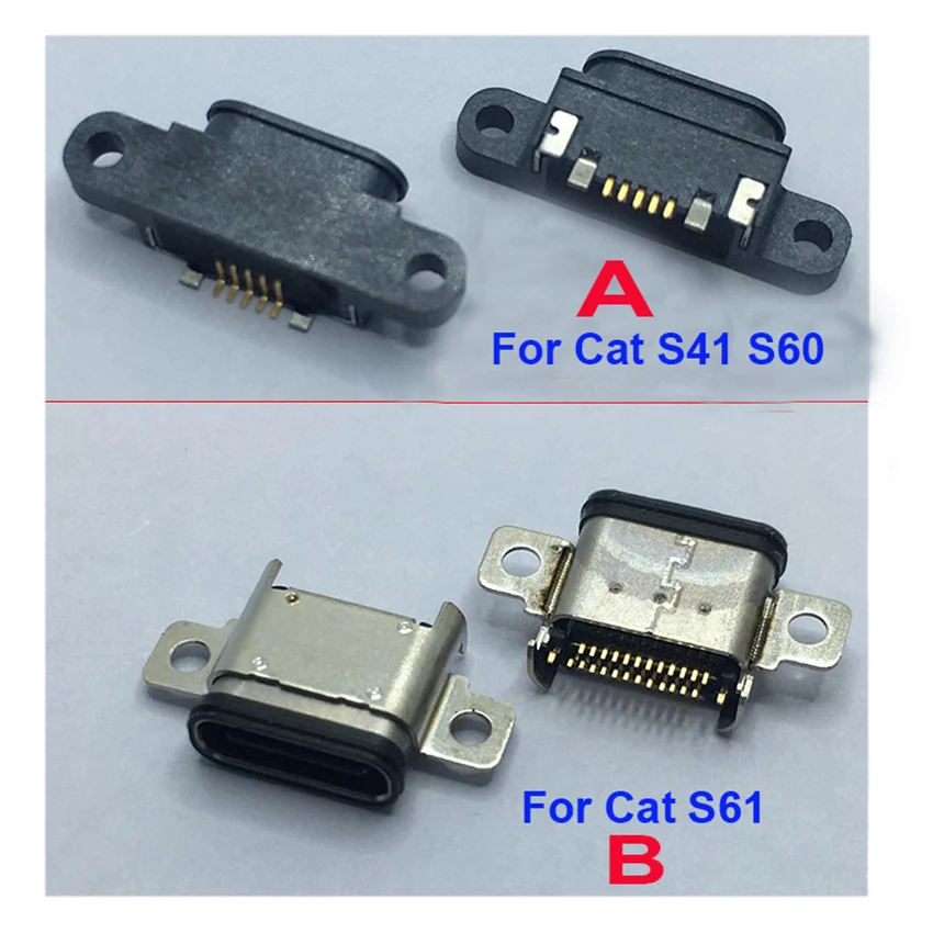 1-10PCS Neue Micro USB Typ c Typ-C Ladung Jack Buchse Ersatz Reparatur Für KATZE S61 S41 S60 Port