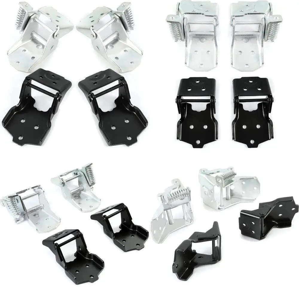 طقم مفصلات الباب الأمامي لسيارة كامارو إمبالا فايربيرد - طقم مكون من 4 قطع مع مفصلات علوية وسفلية، أجزاء متوافقة جديدة