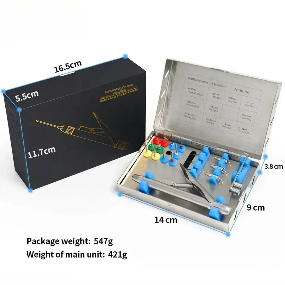 Dental Root Canal File Extractor Broken-File Retrieval Kit Nickel-Titanium Broken-File Separator Model