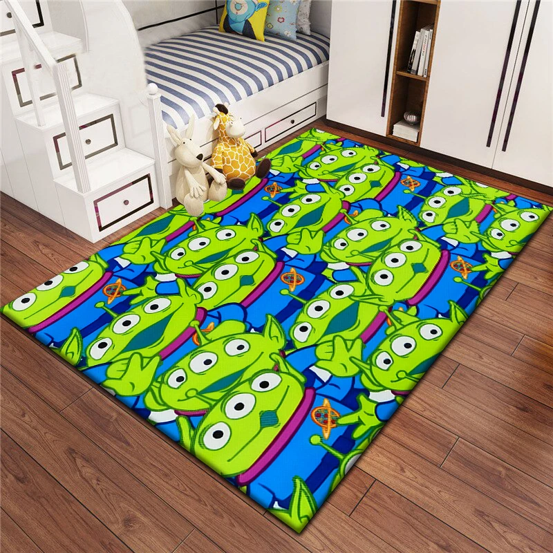 Three Eyes Toy Story Cartoon Cute HD Printed Carpet Living Room Home Decor Sofa Table Rug Non-slip Chair Lounge Mat Picnic Camp