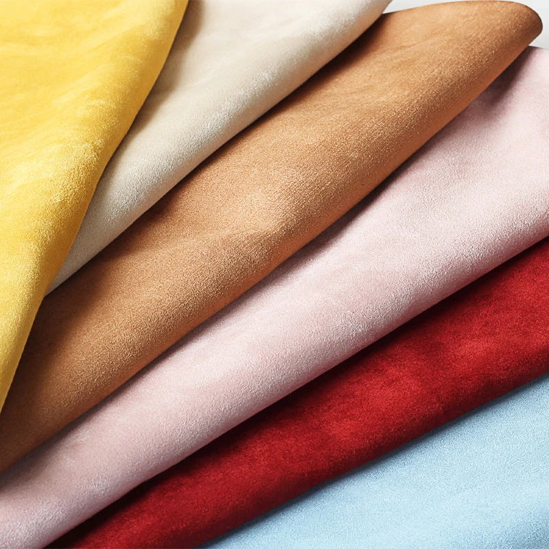 50x150cm Soft Suede Fabric Imitation Leather Thickened Suede Air Layer Fabric For DIY Sofa Chair Cover Pillowcase Bag Coat