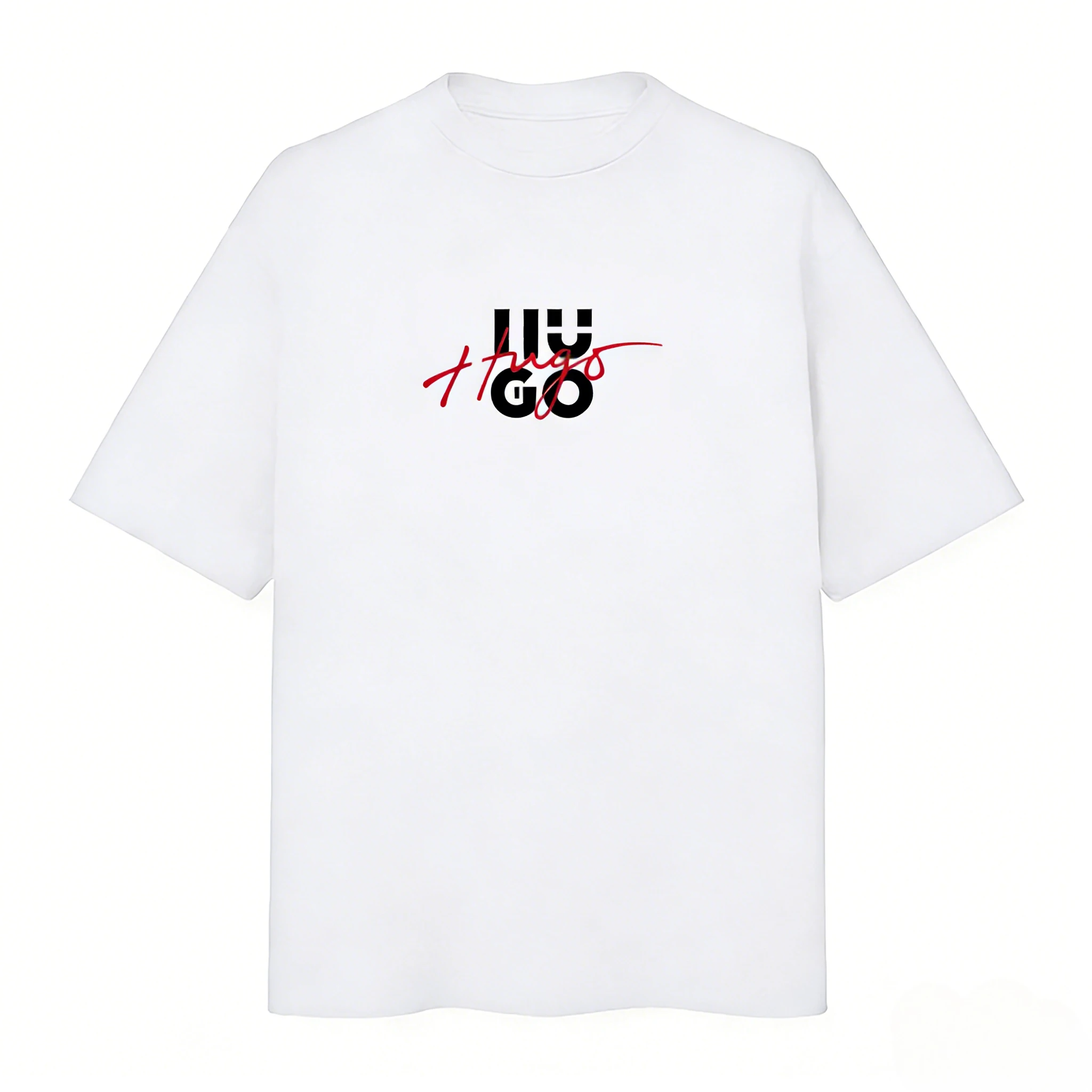 Camiseta de Verano 2026 para Hombre, 100% Algodón, Estilo Retro de Alta Gama, Personalizada, de Manga Corta, Holgada e Informal, para Combinar en Familia