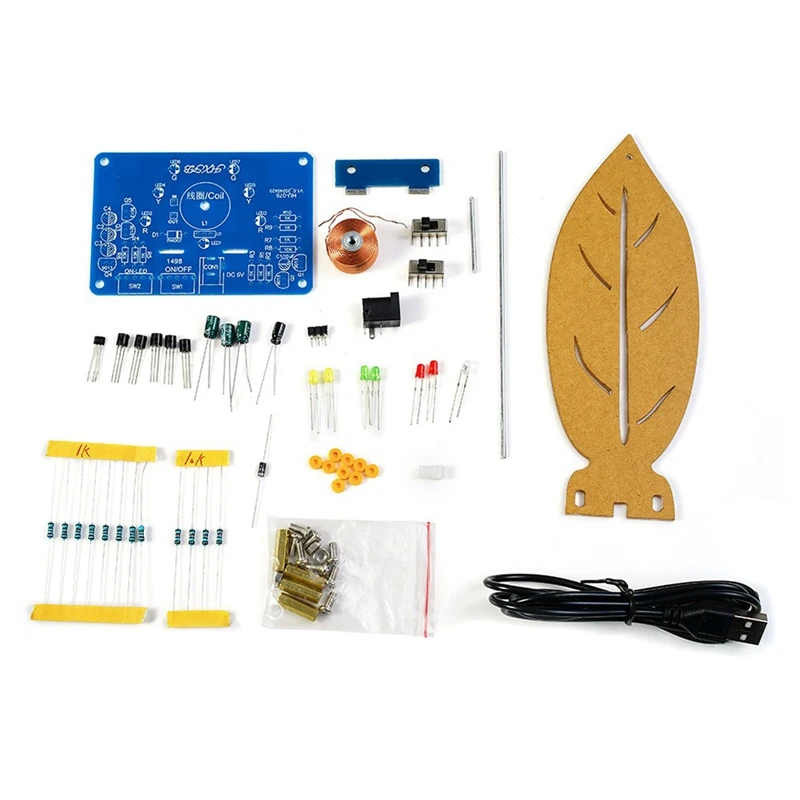 SEWS-Electromagnetic Swing DIY Electronic Kits Magnetic Levitation Moving Flowing Lights Soldering Practice Loose Parts