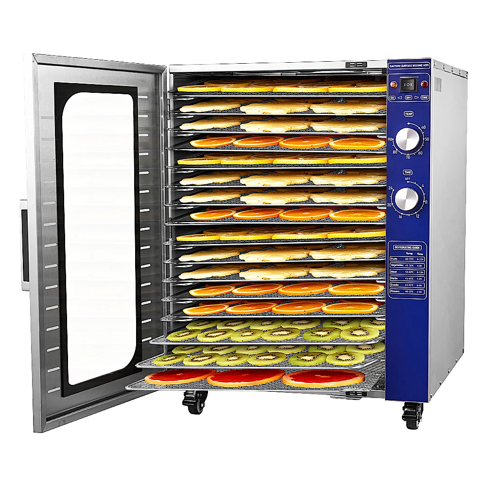 

16 Trays Household Fruit Vegetable Meat Dryer Recommended Ginger Dryer Machine Commercial Food Dehydrator