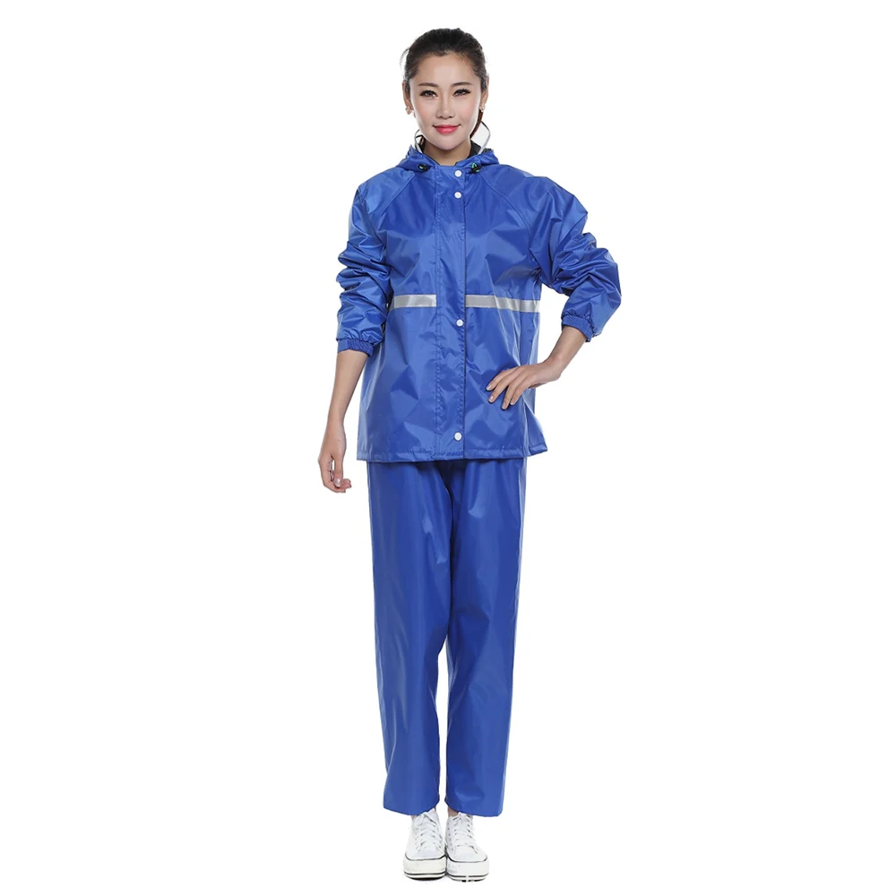 Rainstorm Prevention Raincoat Rainpants Suit Full Body Rainproof Thickening Split Raincoat Reflective Waterproof