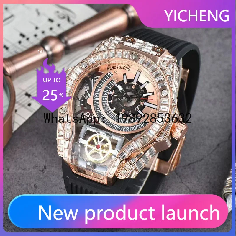 LYY Quartz Watch, Square Watch Fashion Business Large Dial Men's Watch Women's Watch