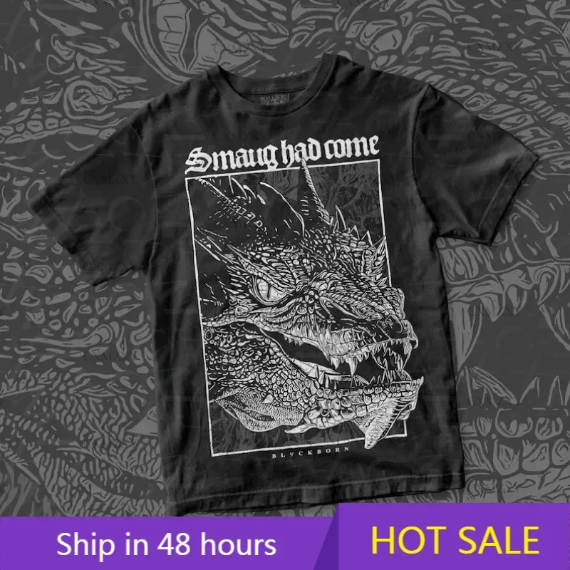 

2025 Smaug Had Come cotton shirtmen women enthusiast summer casual cotton unisex T-shirt