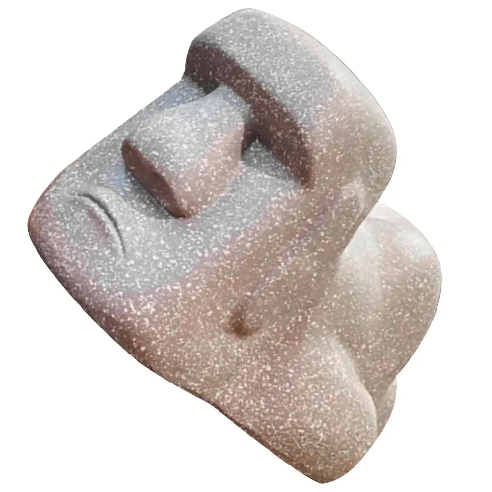

Retro Decor Moai Tissue Box Napkin Case Adornment Bedside Table Bedroom Dresser White Dispenser Desktop Storage Work