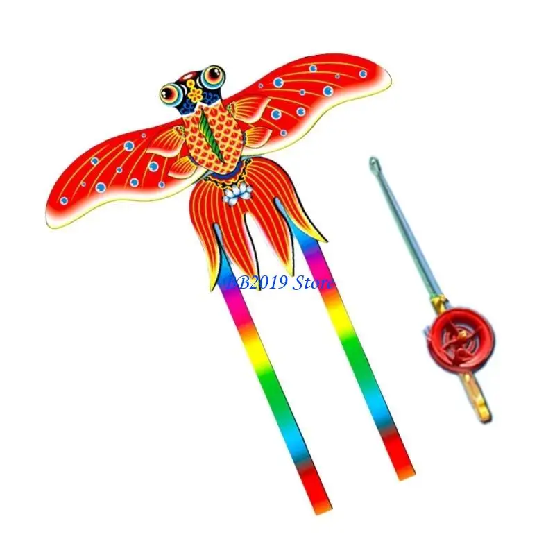 Q0KB Śmieszne latawce dynamiczne ze skrzydłami Bezramowe latawce Zabawna aktywność na plaży Przysługa rodziców i dzieci