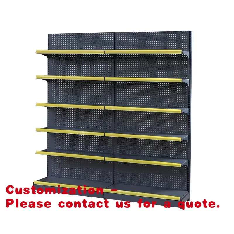 

Customize.Supermarket Shelves Gondola Display Cabinet Wooden Metal Heavy Duty Adjustable Storage Rack