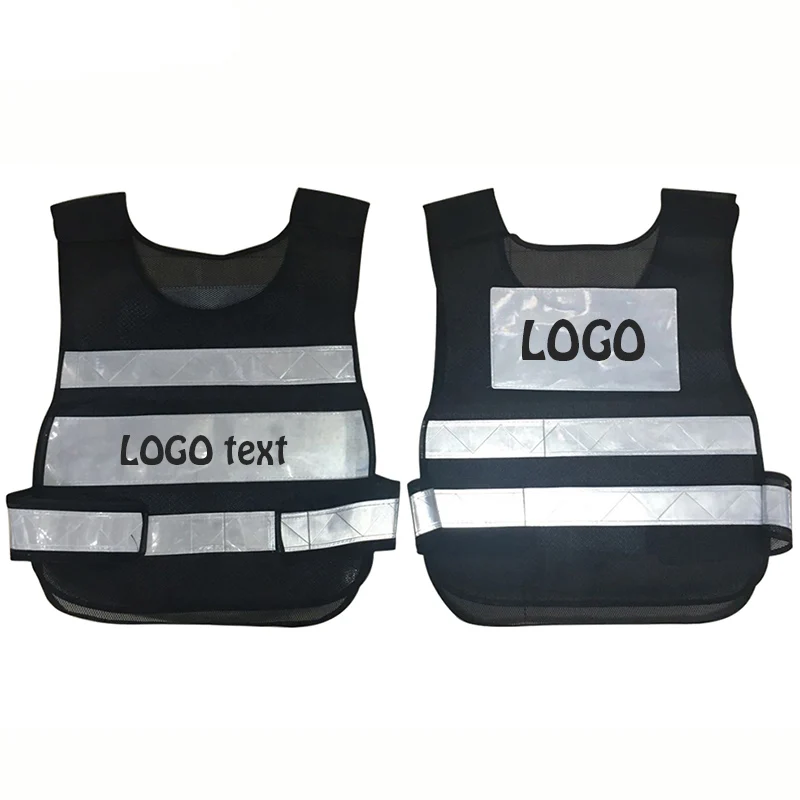 Motorcycle Reflective Vest High Visibility Motocross Riding Off-Road Bicycle Vest Running Sports Jacket Logo Printing