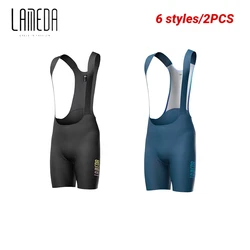 Lameda Bicycle Pants Men Cycling Bib Shorts With Pad Shockproof Sponge Pad Cycling Shorts Quick-dry Breathable Cycling Shorts