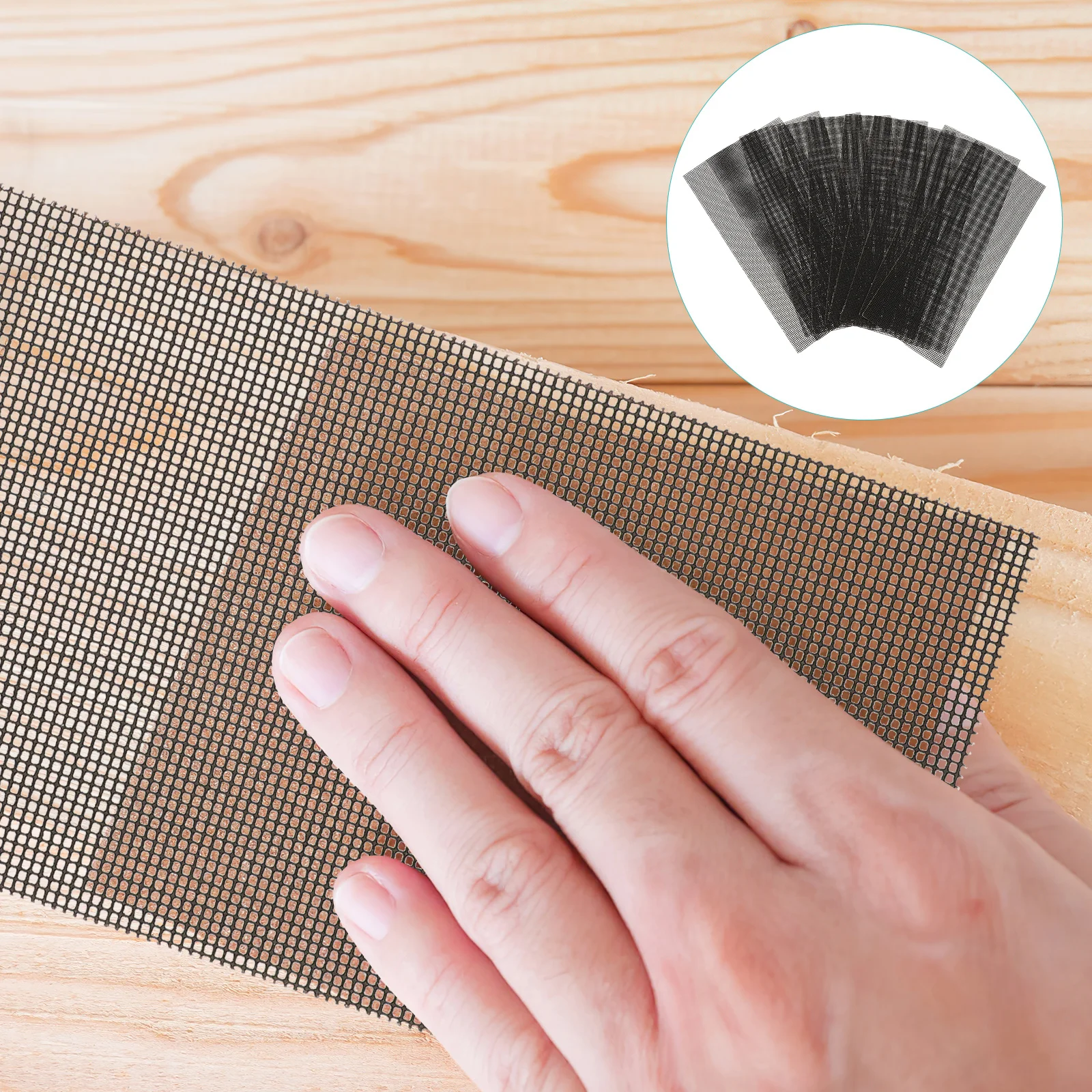 

10Pcs Fine Grit Sandpaper Mesh Sanding Sheets 240 Grits for Wood Furniture Metal Jade Wet and Dry Use Mesh Sanding Sheets
