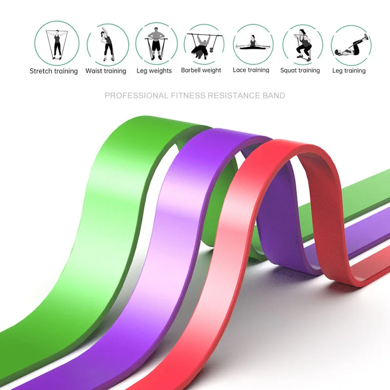 4pcs Pull Up Assistance Bands 4-Level Resistance Bands for Working Out Gym Exercise Bands for Full-Body Training Fitness image 4
