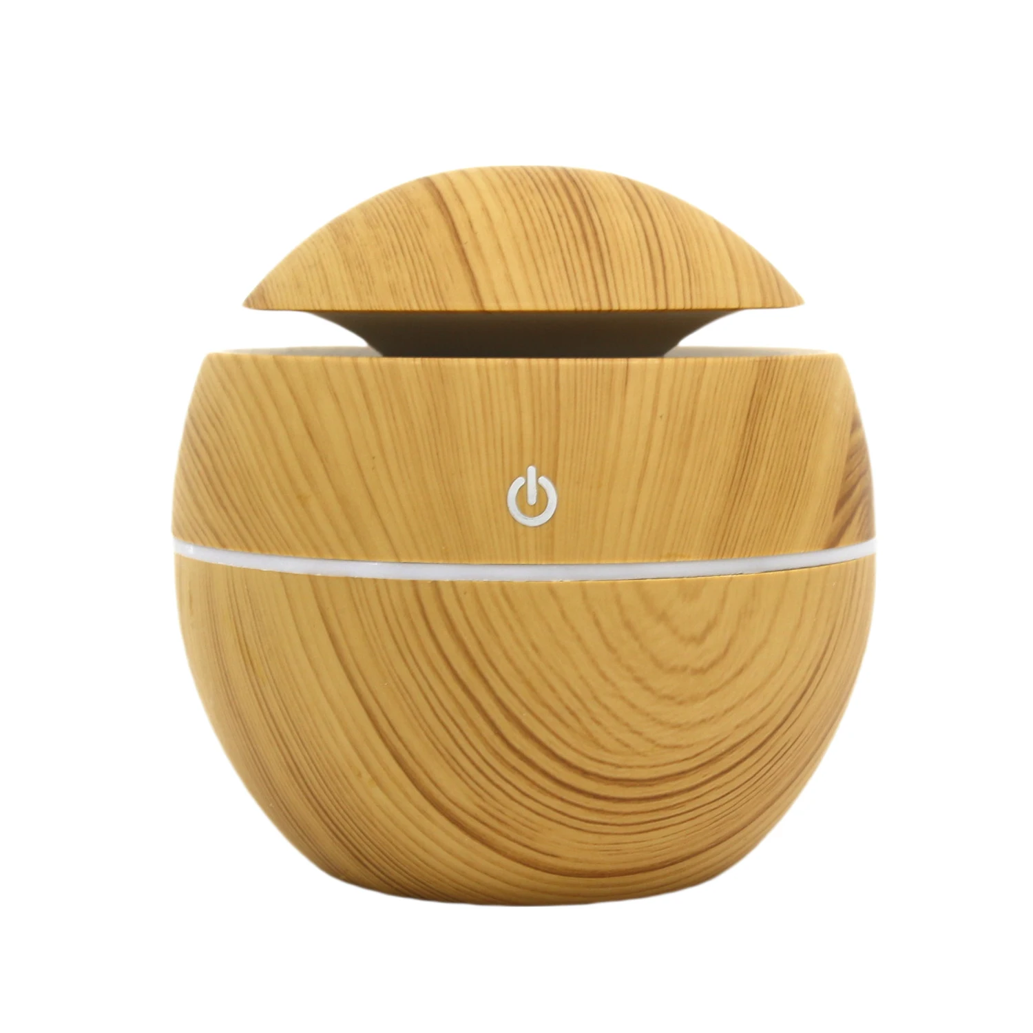 

Essential Oil Diffusers, Diffsuer for Essential Oil Small Diffuser Humidifier 200ml Wood Grain Ultrasonic Cool Mist 7 Colorful