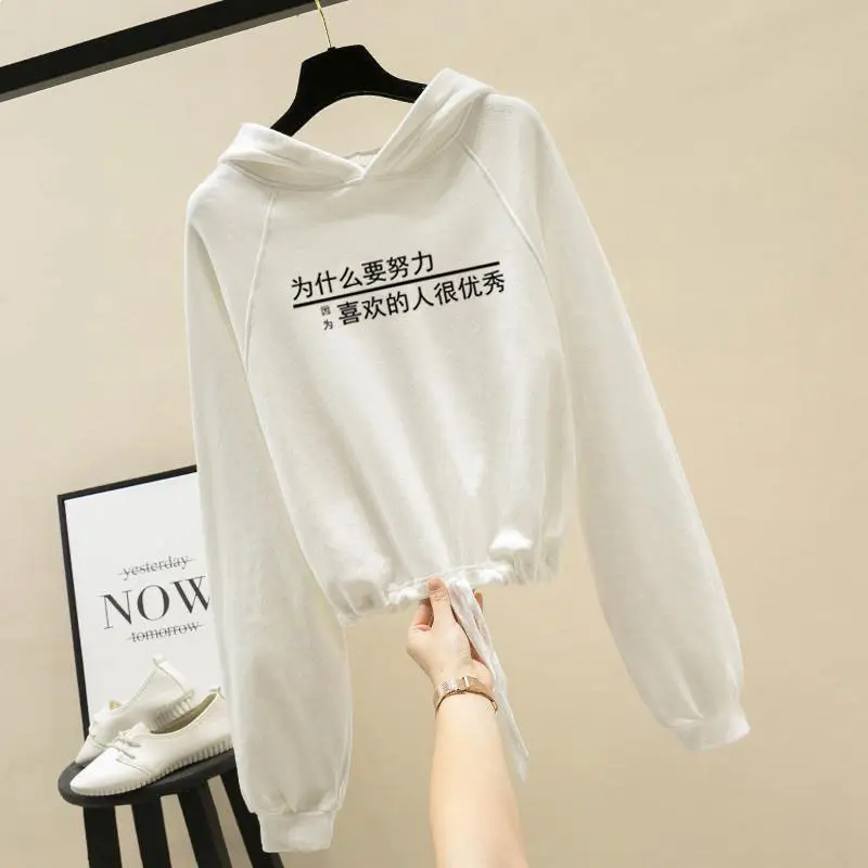 

Толстовки с капюшоном, женская одежда, круглая, милая спортивная одежда, базовые забавные, разноцветные, с круглым вырезом, с графическим слоем Kawaii