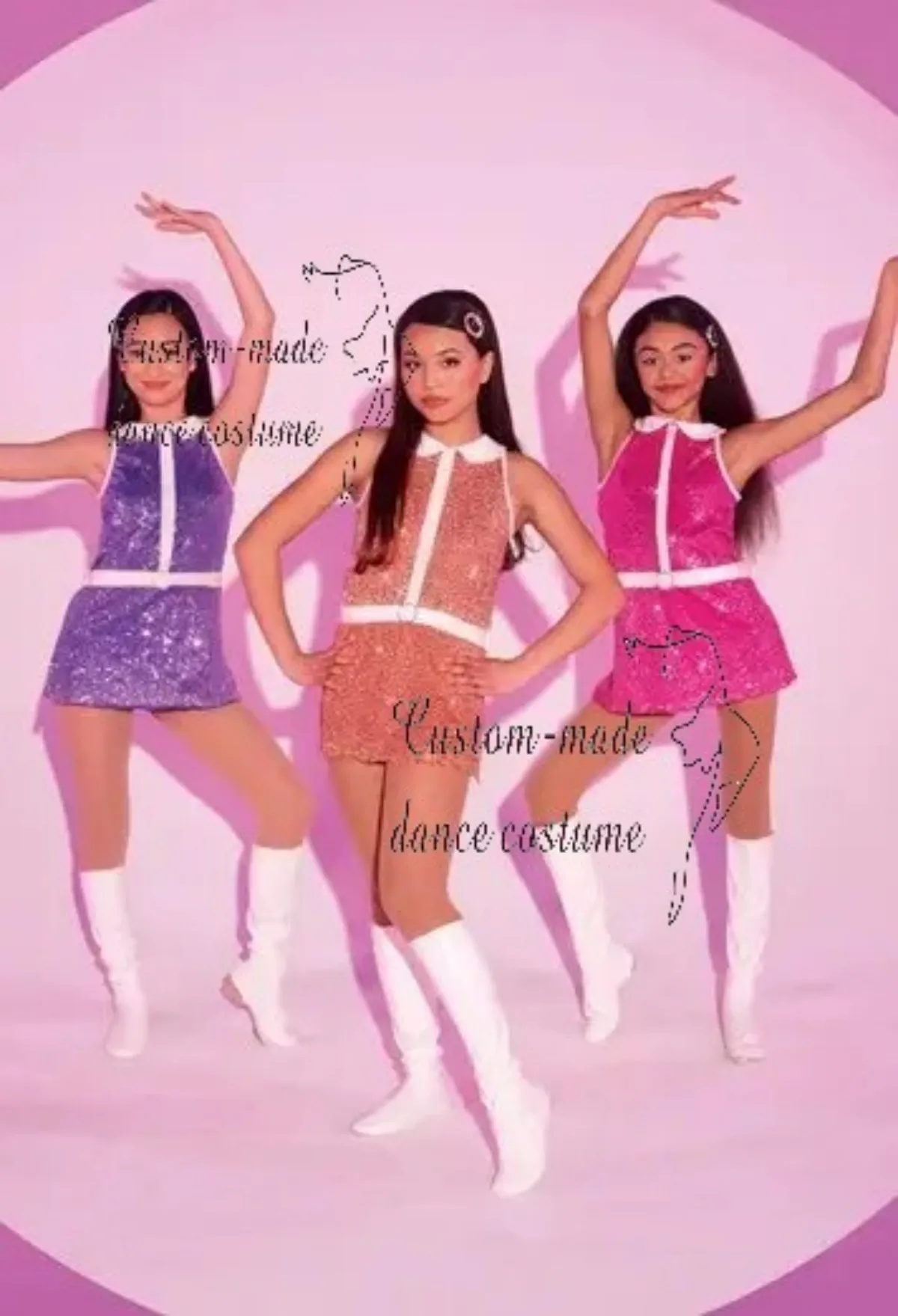 Traje de Baile con Lentejuelas Naranjas para Niñas, Vestido sin Mangas con Cuello Peter Pan y Cinturón de Pedrería, Atuendo Infantil para Jazz, Tap y Actuaciones Escénicas