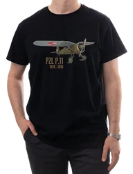 Polish Air Force PZL P.11 Fighter Aircraft T-Shirt 100% Cotton O-Neck Summer Short Sleeve Casual Mens T-shirt Size S-3XL