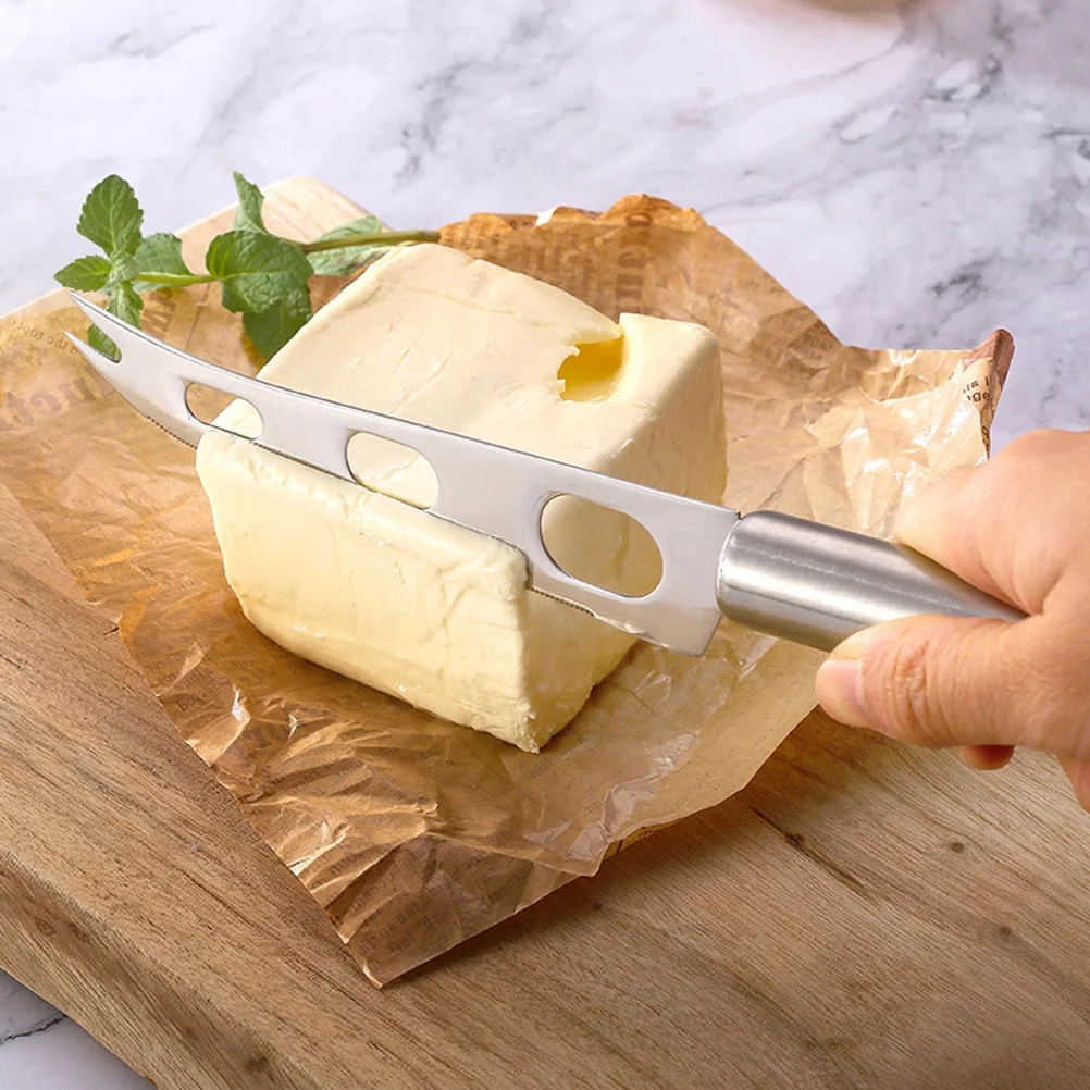 

2 шт., набор для резки сыра из нержавеющей стали, эргономичная ручка, ломтик жесткого блока сыра, держите формы, несъемный кухонный органайзер, дружелюбный
