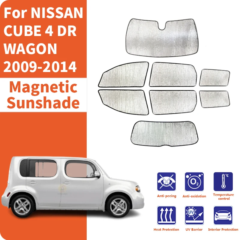 Custom Car Window Sunshade Anti-UV Car Sun Window Visors Sunshade Covers Accessories For NISSAN CUBE 4 DR WAGON 2009-2014