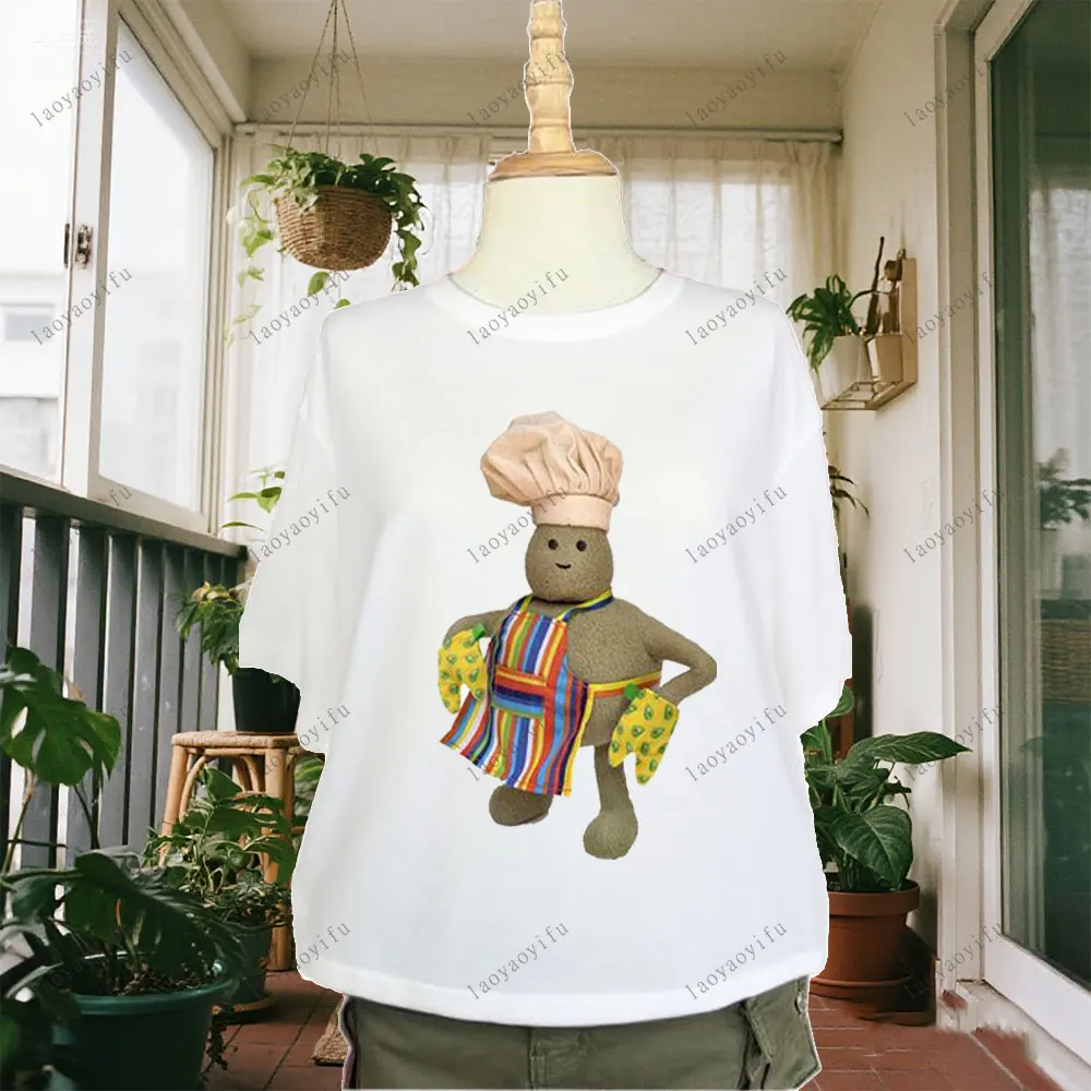 The Tiny Chef Show Season Cute Cartoon Printed T Shirt Classic Printed Tshirt Hip-hop Street Fashion Teeshirt