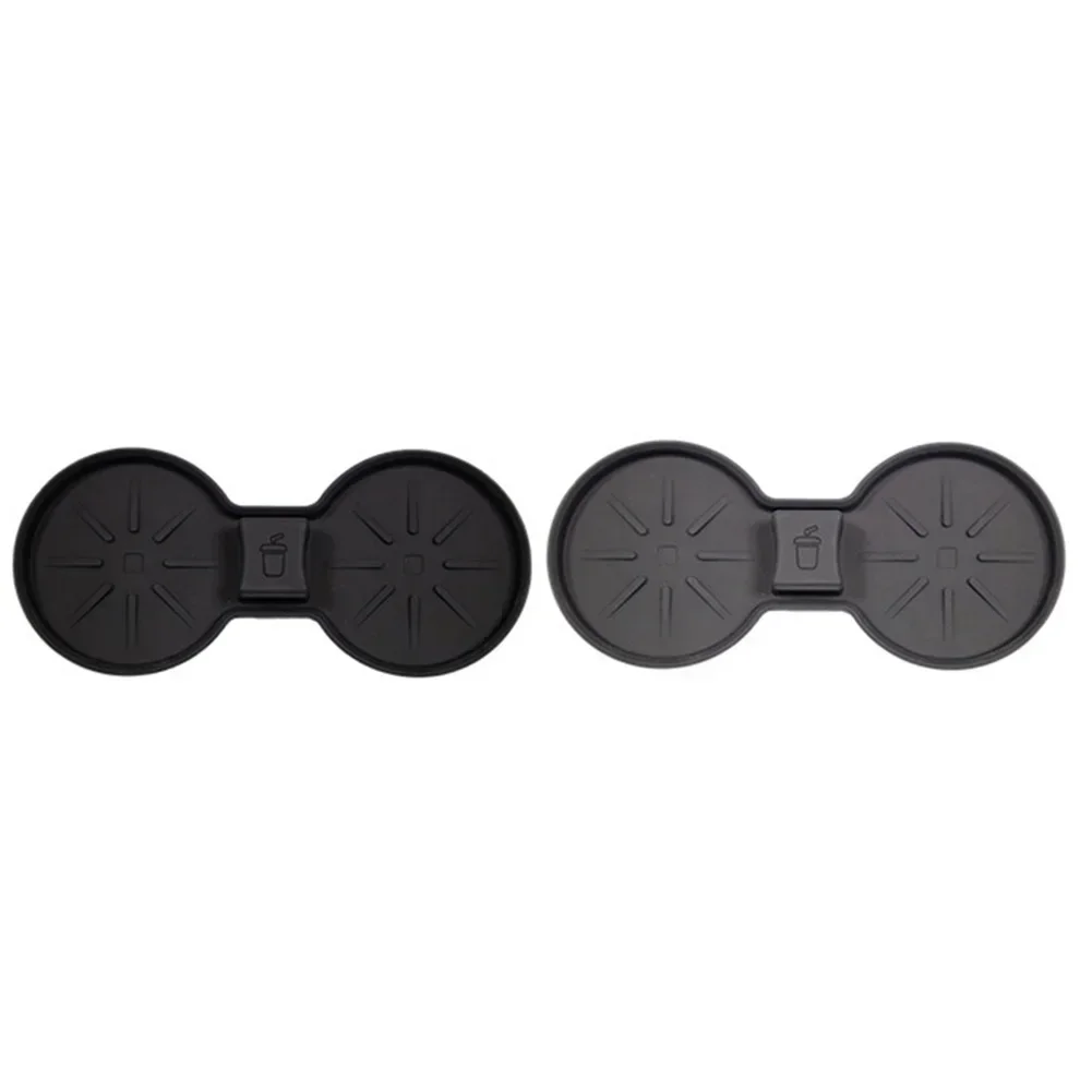 1pc Per Tesla Auto Portabicchieri Tappetini Aggiornato Bere Inserto Antiscivolo Sottobicchiere Pad 175mm X 80mm X 30mm Per 3 /Y Modello Nero Grigio