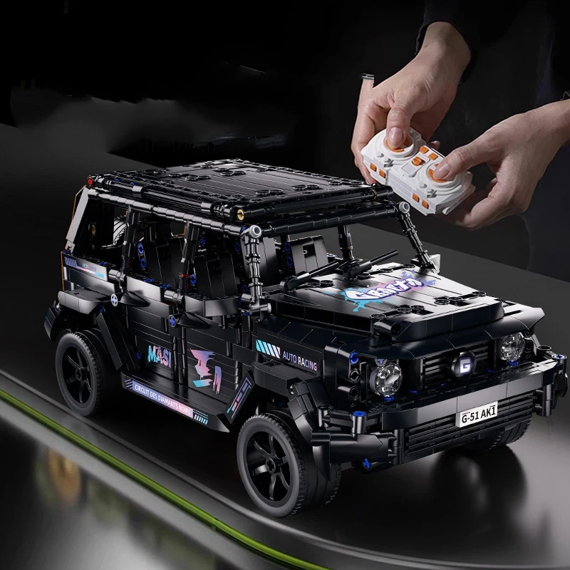 Tecnico 1:14 RC Nero Fuoristrada Veicolo Building Block MOC Elettrico RC Modello di Costruzione Mattoni Auto Giocattoli Regalo per Bambini Adulti