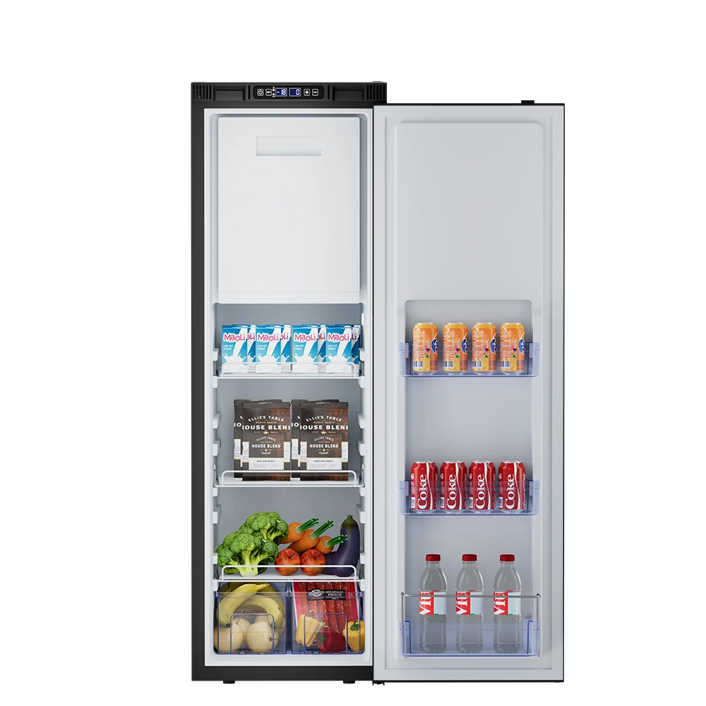 Modern Design Built-In 12V 24V DC Compressor Car Freezer Refrigerator 132L for European Campervan Motorhome