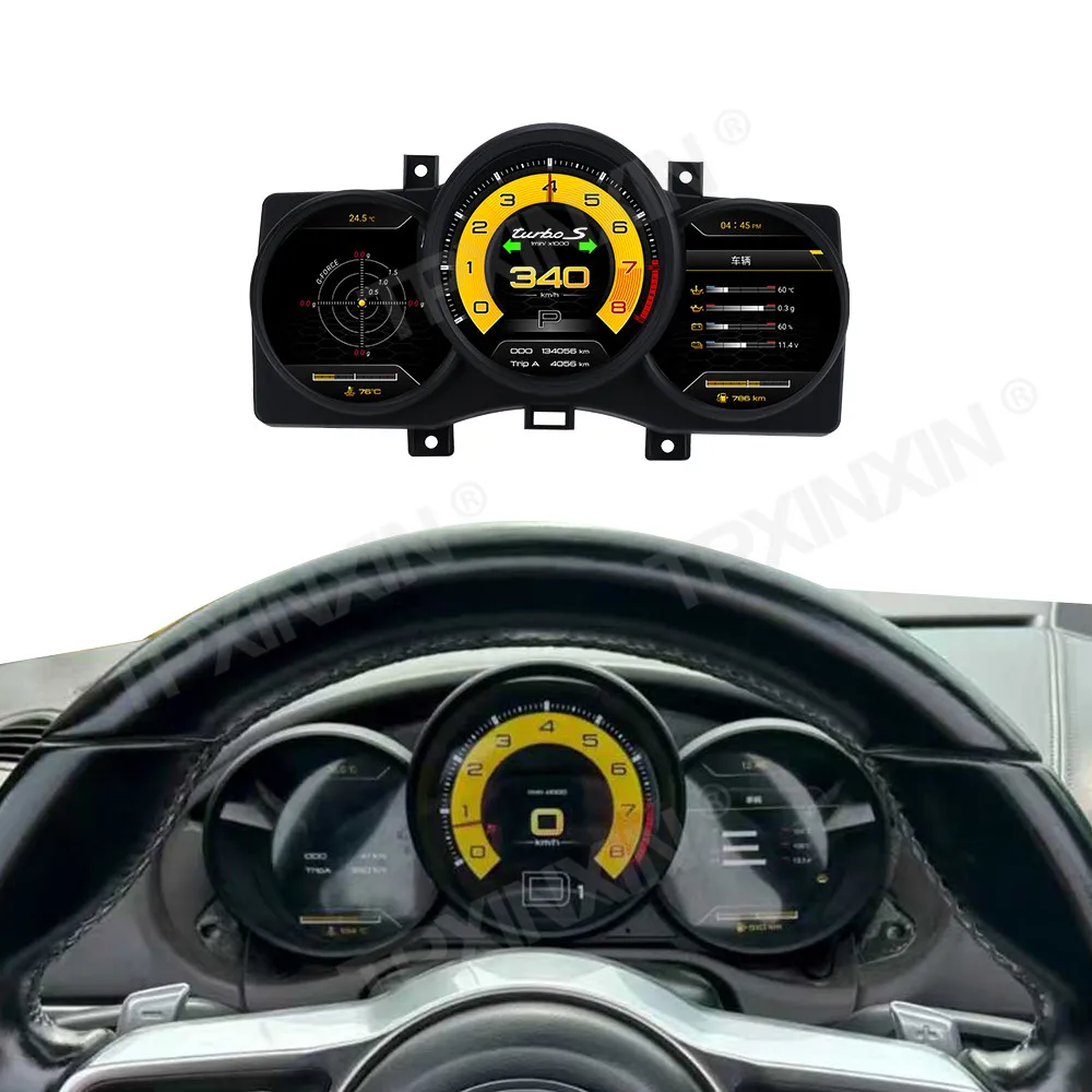 

For Porsche Cayman Boxster 981.1 987.2 2005~2012 Digital Performance Display Dashboard LCD Speed Table Car Virtual Information