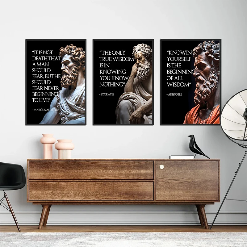 Marcus Aurelius Stoicism Inspirational Quote PostersCanvas Painting and Prints Wall Art HD Pictures for Room Home Office Decor